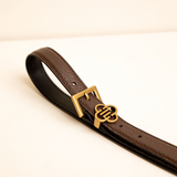 Belle Bruin Oud Goud Riem Zeology-Leer