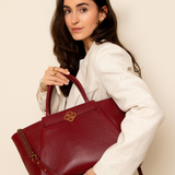 Nikki Burgundy Old Gold - 15 inch Women's Laptop Bag
