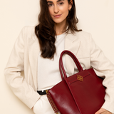 Nikki Burgundy Old Gold - 15 inch Women's Laptop Bag