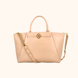 Nikki Taupe Oud Goud - 15 inch Dames Laptoptas