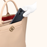Nikki Taupe Oud Goud - 15 inch Dames Laptoptas