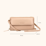Christina Taupe Light Gold Women's Phone Bag