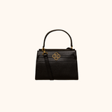 Flora Black Old Gold Handbag