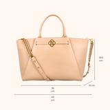 Nikki Taupe Oud Goud - 15.6 inch Dames Laptoptas