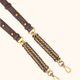 Nikki Donker Bruin Oud Goud - 15,6 inch Dames Laptoptas