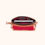 Sylvie Cognac Licht Goud Dames Crossbody