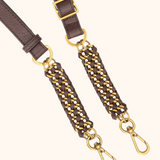 Teddy Bruin Oud Gouden Details Schouderband