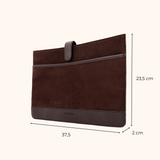 Nikki Donker Bruin Oud Goud - 15,6 inch Dames Laptoptas