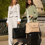 Maxime Zwart Oud Goud - 17 inch Dames Laptoptas