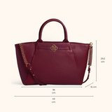 Nikki Burgundy Oud Goud - 15,6 inch Dames Laptoptas
