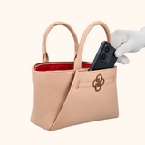 Lizzi Taupe Oud Goud Dames Handtas