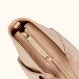 Lizzi Taupe Oud Goud Dames Handtas