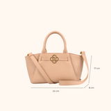 Lizzi Taupe Oud Goud Dames Handtas