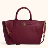 Nikki Burgundy Old Gold 15 inch Women's Laptop Bag Full Grain Zeology-Leather