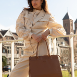 Jordan Cognac Goud - 15 inch Dames Laptoptas