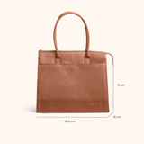 Jordan Cognac Goud - 15 inch Dames Laptoptas