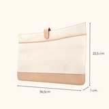 Nikki Taupe Oud Goud - 15 inch Dames Laptoptas 