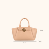 Lizzi Taupe Oud Goud Dames Handtas Full Grain Zeology-Leer