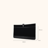 Maxime Black Old Gold 15,6 t/m 17 inch Women's Laptop Bag Full Grain Zeology-Leather