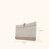 Maxime Taupe Oud Goud 15,6 t/m 17 inch Dames Laptoptas Full Grain Zeology-Leer