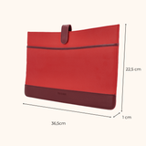 Nikki Burgundy Oud Goud - 15 inch Dames Laptoptas 