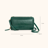 Christina Green Light Gold Women's Phone Bag Full Grain Zeology-Leather