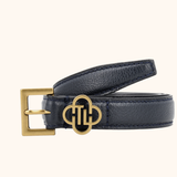 Belle Donker Blauw Oud Goud Riem 