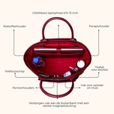 Benthe Light - Burgundy - 14 & 15 inch Laptoptas 