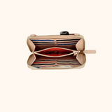 Christina Taupe Light Gold Women's Phone Bag Full Grain Zeology-Leather