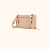 Christina Taupe Light Gold Women's Phone Bag Full Grain Zeology-Leather