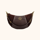Cecile - Dark Brown Suede - Shoulderbag - Crossbodybag