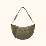 Cecile - Olive Green Suede - Shoulderbag - Crossbodybag