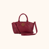 Lizzi Burgundy Oud Goud Dames Handtas Full Grain Zeology-Leer