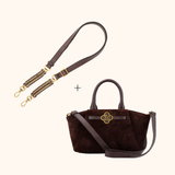 Lizzi en Teddy Donkerbruin Suede | Exclusieve Combi Deal