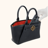 Lizzi Donker Blauw Oud Goud Dames Handtas 