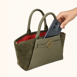 Lizzi - Olive Green Suede - Handbag