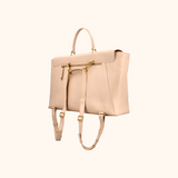 Maxime Taupe Oud Goud 15,6 t/m 17 inch Dames Laptoptas Full Grain Zeology-Leer