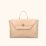 Maxime Taupe Oud Goud 15,6 t/m 17 inch Dames Laptoptas Full Grain Zeology-Leer