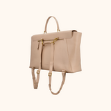 Maxime Taupe Oud Goud 15,6 t/m 17 inch Dames Laptoptas Full Grain Zeology-Leer