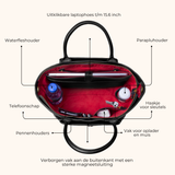 Benthe Royal - Zwart - 15,6 inch Laptoptas 