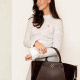 Nikki Donker Bruin Oud Goud - 15,6 inch Dames Laptoptas 