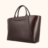 Nikki Royal - Donkerbruin Croco - 15.6 inch Laptoptas - LIMITED EDITION