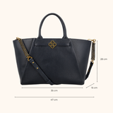 Nikki Dark Blue Old Gold - 15 inch Women's Laptop Bag