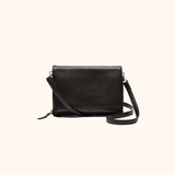 Nova Lilou Zwart Licht Goud Dames Crossbody Tas 
