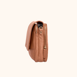 Sylvie Cognac Licht Goud Dames Crossbody