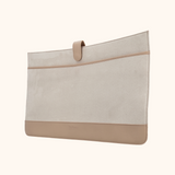 Maxime Taupe Oud Goud 15,6 t/m 17 inch Dames Laptoptas Full Grain Zeology-Leer