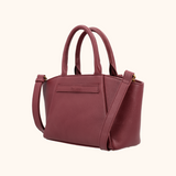 Lizzi Burgundy Oud Goud Dames Handtas Full Grain Zeology-Leer