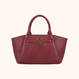 Lizzi Burgundy Oud Goud Dames Handtas Full Grain Zeology-Leer