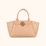 Lizzi Taupe Oud Goud Dames Handtas Full Grain Zeology-Leer