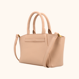 Lizzi Taupe Oud Goud Dames Handtas Full Grain Zeology-Leer